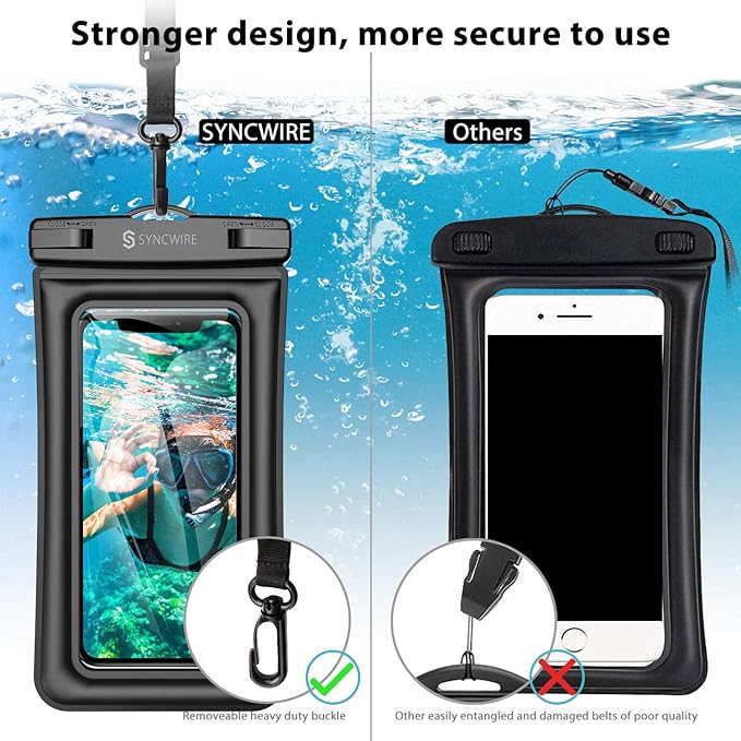 Water proof Transparent Mobile cover for Safety And Swimming Pool💦 (1pc).